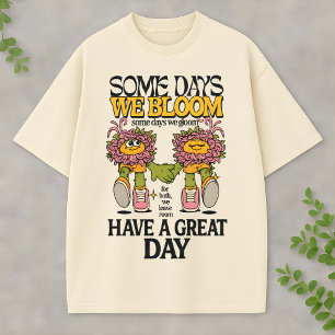 T-shirt Inspiration graphique de fleurs amies groovy vinta