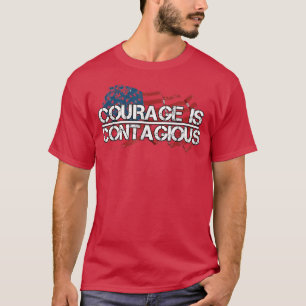 T-shirt Inspiration Motivation Courage Est Contagieux USA