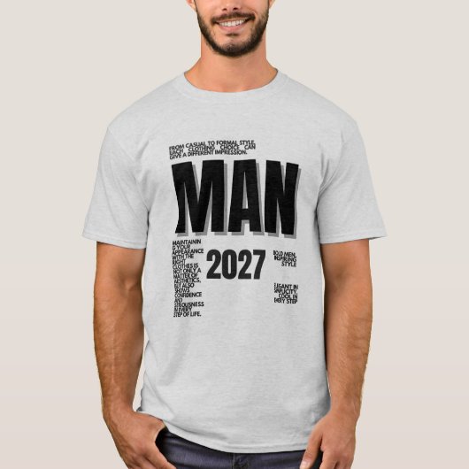 T-shirt Inspirational Fashion Statement Typography Art (Devant)