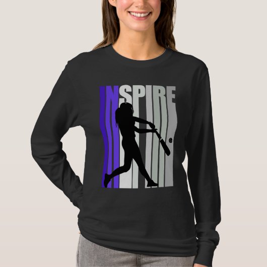 T-shirt Inspirational Motivational Baseball Instructor Tea (Devant)