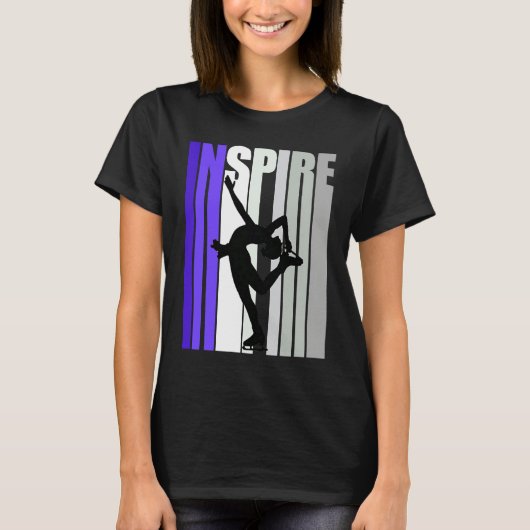 T-shirt Inspirational Motivational Ice Skating Instructor (Devant)