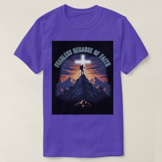 T-shirt Inspirational Mountain Design Tee (Design devant)
