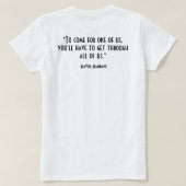 T-shirt Inspirational Political Quote | FRONT&BACK (Design dos)