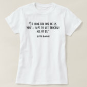 T-shirt Inspirational Political Quote | FRONT&BACK (Design devant)