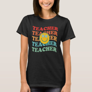 T-shirt Inspirationnel Coloré Élémentaire Thé Rétro de l'é