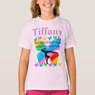T-SHIRT INSPIRATIONNEL PERSONNEL BUTTERFLY GYMNASTICS TSHI