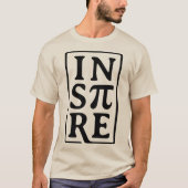 T-shirt INSPIRE avec Pi Math Conception de Pun (Devant)