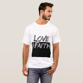 T-shirt inspiré de "amour et de foi" (Devant entier)