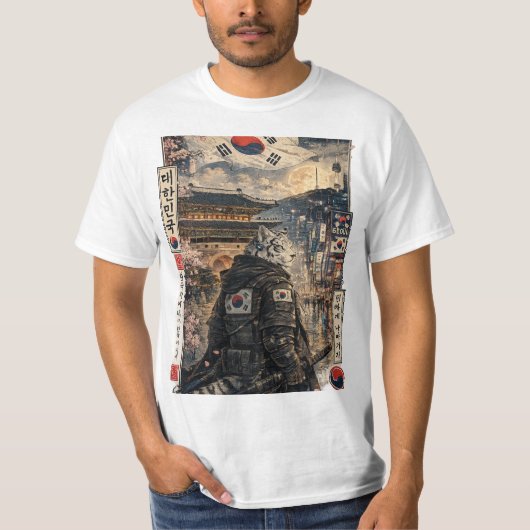 T-shirt inspiré de la Corée du Sud (Devant)