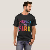 T-shirt Inspire le feu. (Devant entier)