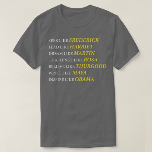 T-shirt Inspiré par les héros (Design devant)