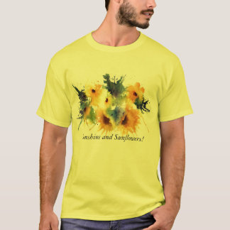 T-shirt Inspiré par les tournesols, le soleil et les