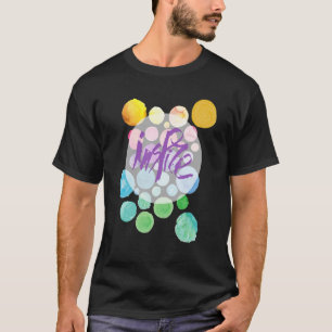 T-shirt Inspirer Aquarelle Pastel Amour Et Compas