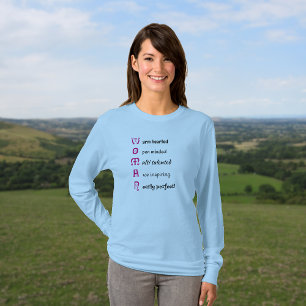 T-shirt Inspirer le texte WOMAN