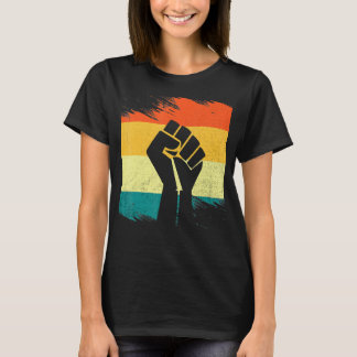 T-shirt Inspirer les leaders noirs Poing de puissance main