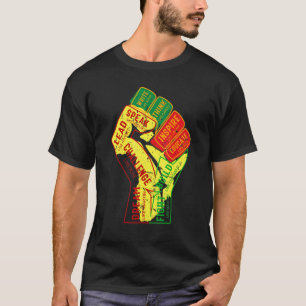 T-shirt Inspirer les leaders noirs Poing de puissance main