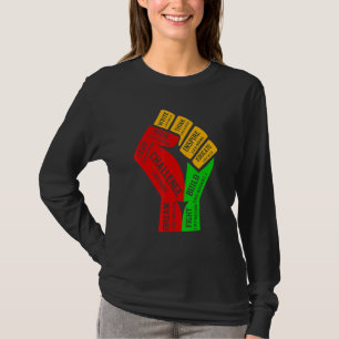 T-shirt Inspirer les leaders noirs Poing de puissance main