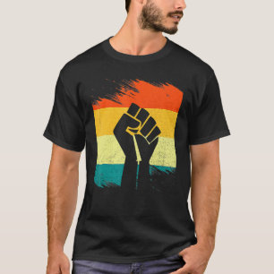 T-shirt Inspirer les leaders noirs Poing de puissance main