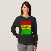 T-shirt Inspiring Black Leaders Power Fist Hand Black Hist (Devant entier)