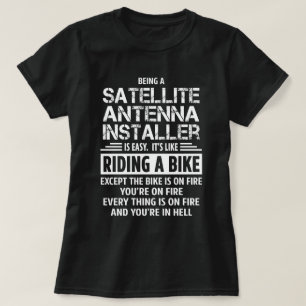 T-shirt Installateur d'antenne de satellite