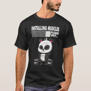 T-shirt Installation des muscles Veuillez patienter Bodybu