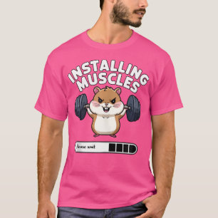 T-shirt Installation des Muscles Veuillez Patienter Drôle