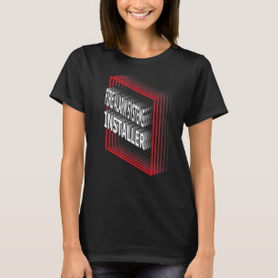 T-shirt Installation des systèmes d'alarme incendie Titre