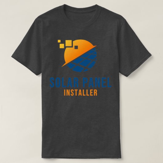 T-shirt Installation du panneau solaire (Design devant)