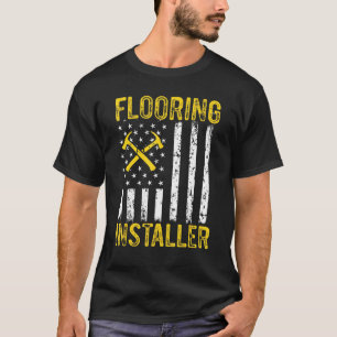 T-shirt Installation du plancher de l'entrepreneur