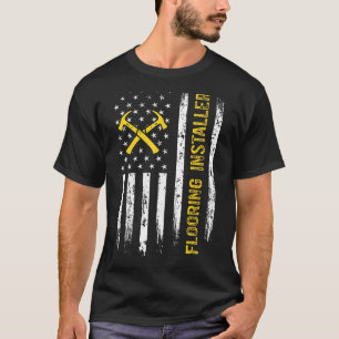 T-shirt Installation du plancher de l'entrepreneur