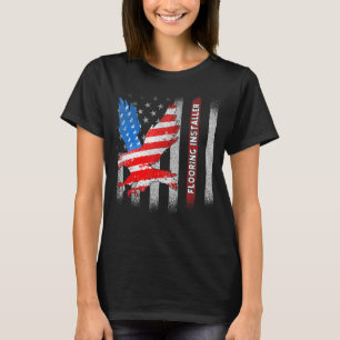 T-shirt Installation du plancher de l'entrepreneur