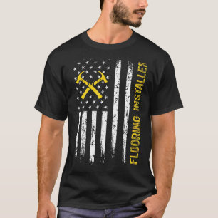 T-shirt Installation du plancher de l'entrepreneur