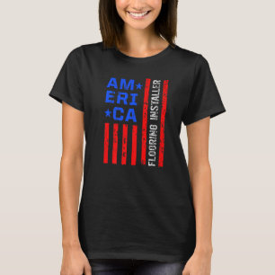 T-shirt Installation du plancher de l'entrepreneur du sous