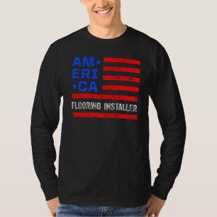 T-shirt Installation du plancher de l'entrepreneur du sous
