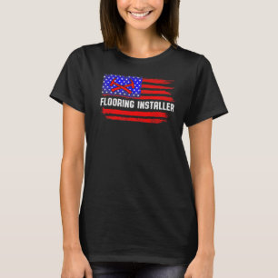 T-shirt Installation du plancher de l'entrepreneur du sous