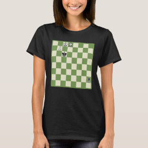 T-shirt Installation d'un jeu d'échecs classique