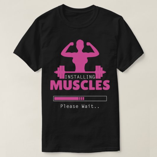 T-shirt Installation Muscles Bodybuilder Gym Fitness 1 (Design devant)