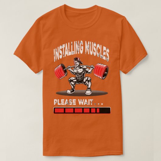 T-shirt Installation Muscles Bodybuilder Gym Fitness 10 (Design devant)