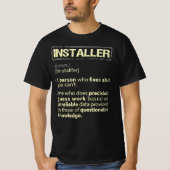 T-shirt Installer une définition américaine réelle (Devant)