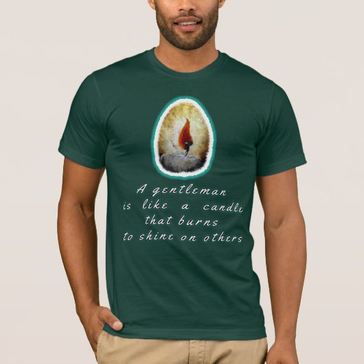T-shirt Instead of Cursing the Darkness Light a Candle (Devant)
