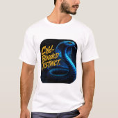T-shirt Instinct de sang-froid Cobra Serpent Graphique (Devant)