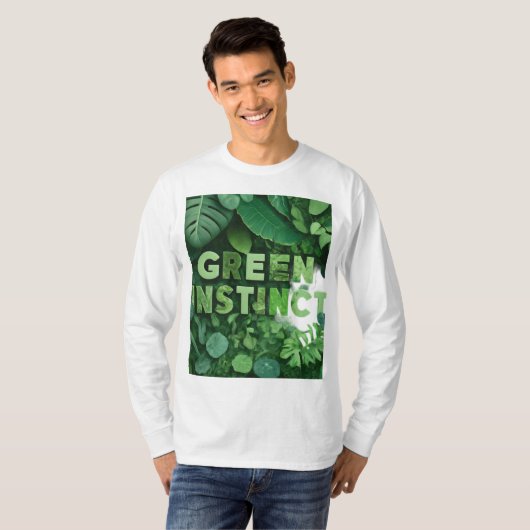 T-shirt Instinct vert (Devant entier)