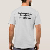 T-shirt Instructeur de conduite école de conduite Apprendr (Dos)