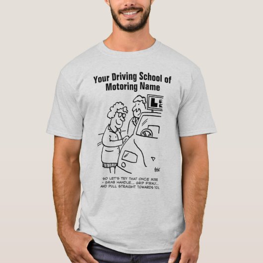 T-shirt Instructeur de conduite école de conduite Apprendr (Devant)