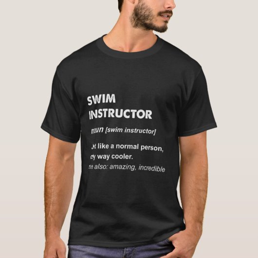 T-shirt Instructeur de natation (Devant)