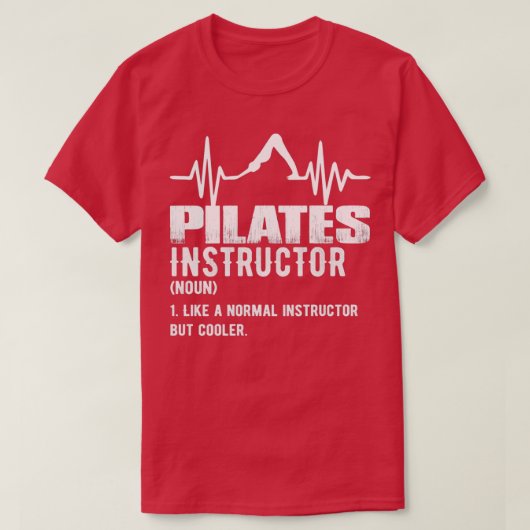 T-shirt Instructeur de Pilates amusant (Design devant)