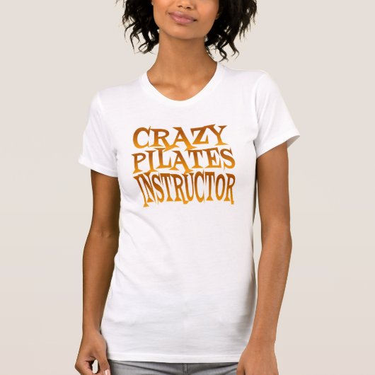 T-shirt Instructeur de Pilates fou en or (Devant)