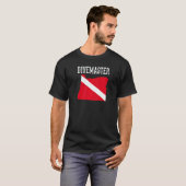 T-shirt Instructeur de plongée Oregon Divemaster Drapeau d (Devant entier)