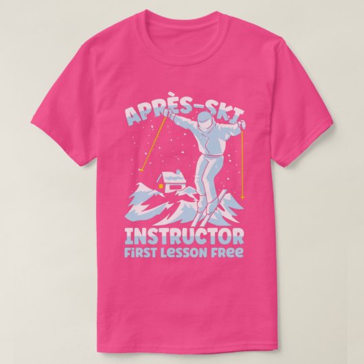 T-shirt Instructeur de ski Apres 2 (Design devant)