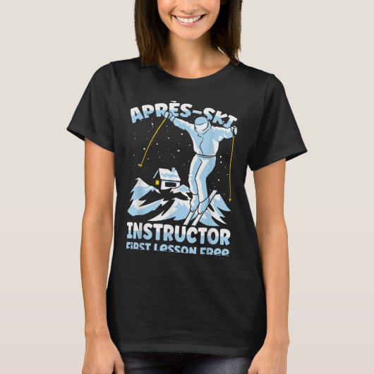 T-shirt Instructeur de ski d'après _1 (Devant)